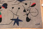Signature Of Vintage Joan Miro Tapestry Rug 70836 by Nazmiyal NYC