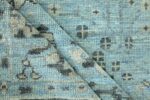 Texture Of Blue Background Modern Turkish Oushak Rug 60500 by Nazmiyal NYC