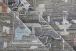 Texture Of Grey Blue Modern Turkish Oushak Rug 60501 by Nazmiyal NYC