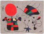 Vintage Joan Miro Tapestry Rug 70836 by Nazmiyal NYC
