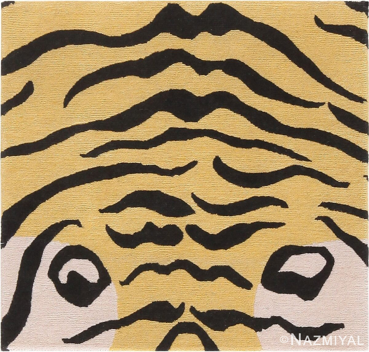 Small All Wool Modern Tiger Custom Rug Sample #60105 by Nazmiyal Antique Rugs