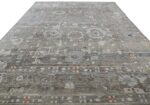 Whole View Of Grey Blue Modern Turkish Oushak Rug 60501 by Nazmiyal NYC