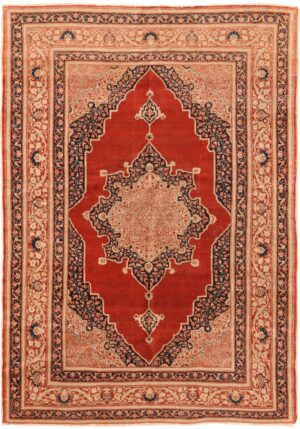 Antique Persian Tabriz Haji Jalili Rug 70816 by Nazmiyal NYC
