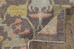 Back Of Brown Modern Turkish Oushak Rug 60519 by Nazmiyal NYC