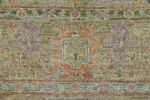 Border Of Floral Green Modern Turkish Oushak Rug 60512 by Nazmiyal NYC