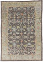 Brown Modern Turkish Oushak Rug 60519 by Nazmiyal NYC