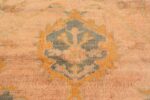 Close Up Large Soft Decorative Antique Turkish Oushak Rug 90040 by Nazmiyal NYC