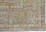 Corner Of Green Modern Turkish Oushak Rug 60521 by Nazmiyal NYC