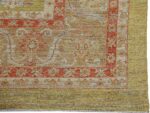Corner Of Green Modern Turkish Oushak Rug 60525 by Nazmiyal NYC