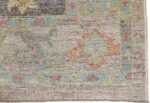 Corner Of Grey Modern Turkish Oushak Rug 60517 by Nazmiyal NYC