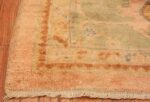 Corner Of Large Soft Decorative Antique Turkish Oushak Rug 90040 by Nazmiyal NYC