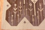 Corner Of Vintage Scandinavian Eva Nemeth Kilim Rug 70842 by Nazmiyal NYC