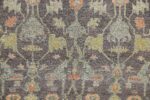 Detail Of Brown Modern Turkish Oushak Rug 60519 by Nazmiyal NYC