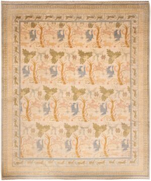 Large Vintage Animal Design Spanish Rug 70759 by Nazmiyal NYC