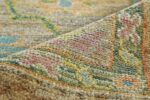 Pile Of Floral Green Modern Turkish Oushak Rug 60512 by Nazmiyal NYC