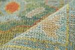 Pile Of Green Modern Turkish Oushak Rug 60514 by Nazmiyal NYC