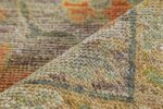 Pile Of Green Modern Turkish Oushak Rug 60521 by Nazmiyal NYC