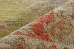 Pile Of Green Modern Turkish Oushak Rug 60525 by Nazmiyal NYC