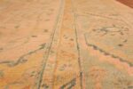 Texture Of Large Soft Decorative Antique Turkish Oushak Rug 90040 by Nazmiyal NYC