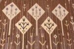 Trees Of Vintage Scandinavian Eva Nemeth Kilim Rug 70842 by Nazmiyal NYC