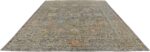 Whole View Of Green Modern Turkish Oushak Rug 60521 by Nazmiyal NYC