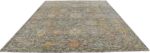 Whole View Of Grey Flower Modern Turkish Oushak Rug 60520 by Nazmiyal NYC