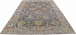Whole View Of Grey Modern Turkish Oushak Rug 60517 by Nazmiyal NYC