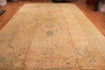 Whole View Of Large Soft Decorative Antique Turkish Oushak Rug 90040 by Nazmiyal NYC