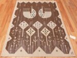 Whole View Of Vintage Scandinavian Eva Nemeth Kilim Rug 70842 by Nazmiyal NYC
