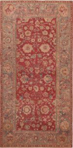 17th Century Antique Indian Mughal Gallery Size Rug 70052 by Nazmiyal Antique Rugs