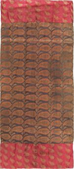 18th Century Antique Persian Silk Embroidery Textile 70852 by Nazmiyal Antique Rugs