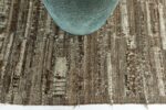Border Of Brown Tones Modern Distressed Rug 60680 by Nazmiyal Antique Rugs