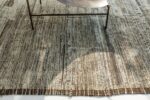 Border Of Earthy Tones Modern Distressed Rug 60678 by Nazmiyal Antique Rugs
