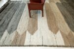 Border Of Geometric Earth Tones Boho Chic Rug 60673 by Nazmiyal Antique Rugs