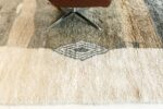 Border Of Green And Gray Modern Boho Chic Rug 60671 by Nazmiyal Antique Rugs