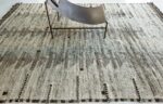 Border Of Light Gray Modern Distressed Rug 60689 by Nazmiyal Antique Rugs