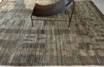 Border Of Taupe And Brown Modern Distressed Rug 60688 by Nazmiyal Antique Rugs