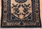 Bottom Of Pair Of Small Ivory And Blue Antique Chinese Rugs 70881 by Nazmiyal Antique Rugs