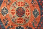 Close Up 18th Century Antique Chinese Kansu Gallery Size Rug 70865 by Nazmiyal Antique Rugs