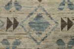 Close Up Oversized Cream Modern Moroccan Style Rug 60336 by Nazmiyal Antique Rugs