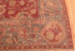Corner Of 17th Century Antique Indian Mughal Gallery Size Rug 70052 by Nazmiyal Antique Rugs