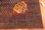 Corner Of 18th Century Antique Chinese Kansu Gallery Size Rug 70865 by Nazmiyal Antique Rugs