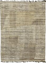Decorative Modern Distressed Rug 60707 by Nazmiyal Antique Rugs