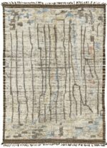 Decorative Modern Distressed Rug 60715 by Nazmiyal Antique Rugs