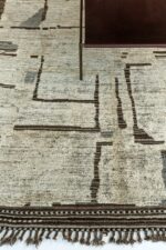 Field Of Primitive Design Modern Distressed Rug 60679 by Nazmiyal Antique Rugs