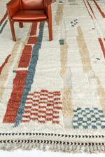 Field Of Shiny Design Modern Boho Chic Rug 60712 by Nazmiyal Antique Rugs