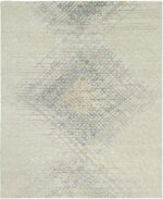 Geometric Cream Modern Boutique Rug 60735 by Nazmiyal Antique Rugs