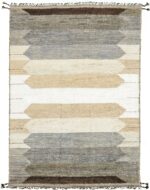 Geometric Earth Tones Boho Chic Rug 60673 by Nazmiyal Antique Rugs