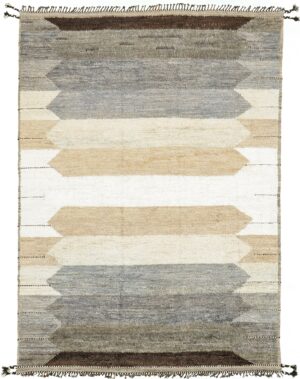 Geometric Earth Tones Boho Chic Rug 60673 by Nazmiyal Antique Rugs