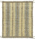 Geometric Textured Modern Distressed Rug 60697 by Nazmiyal Antique Rugs